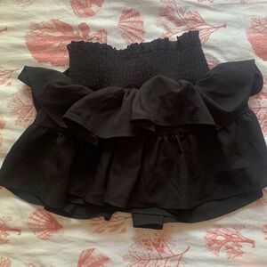 NEW black preppy skirt